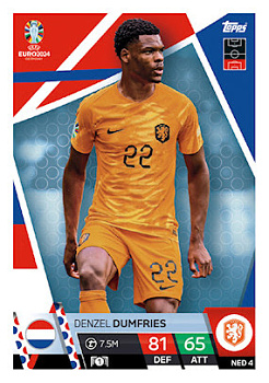 Denzel Dumfries Netherlands Topps Match Attax EURO 2024 #NED4